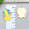 Alloy Cartoon Animal Dripping Oil Keychain Necklace Jewelry Pendant