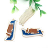 Alloy Cartoon Animal Dripping Oil Keychain Necklace Jewelry Pendant