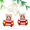 Alloy Cartoon Animal Dripping Oil Keychain Necklace Jewelry Pendant