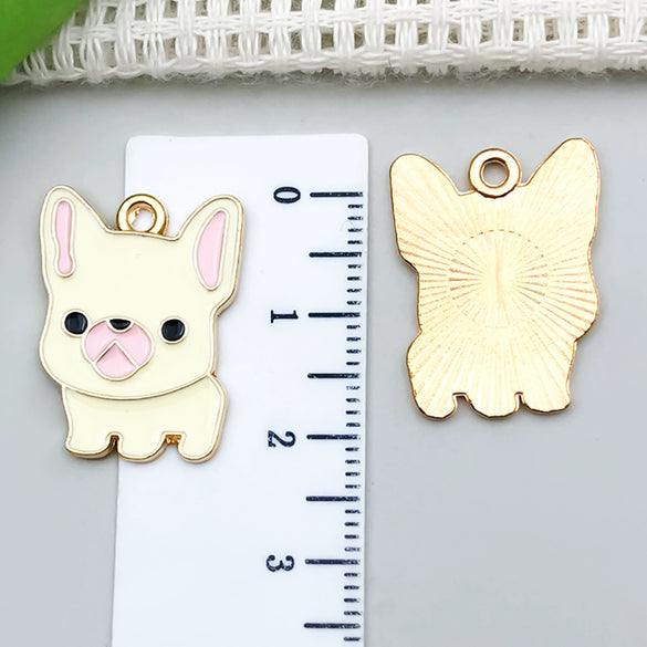 Alloy Cartoon Animal Dripping Oil Keychain Necklace Jewelry Pendant