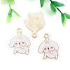 Alloy Cartoon Animal Dripping Oil Keychain Necklace Jewelry Pendant