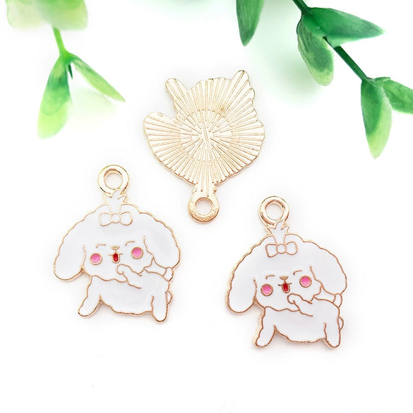 Alloy Cartoon Animal Dripping Oil Keychain Necklace Jewelry Pendant