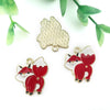 Alloy Cartoon Animal Dripping Oil Keychain Necklace Jewelry Pendant