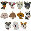 Alloy Cartoon Animal Dripping Oil Keychain Necklace Jewelry Pendant