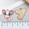 Alloy Cartoon Animal Dripping Oil Keychain Necklace Jewelry Pendant