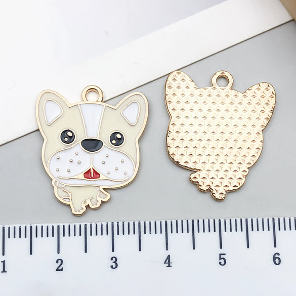 Alloy Cartoon Animal Dripping Oil Keychain Necklace Jewelry Pendant