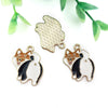 Alloy Cartoon Animal Dripping Oil Keychain Necklace Jewelry Pendant