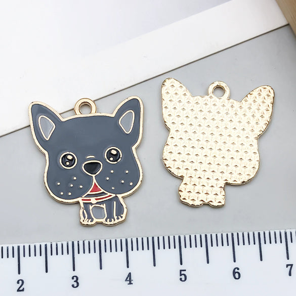 Alloy Cartoon Animal Dripping Oil Keychain Necklace Jewelry Pendant