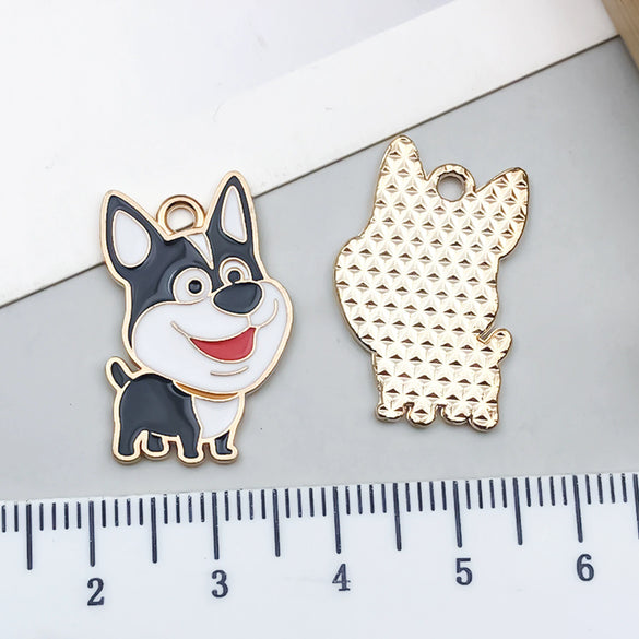 Alloy Cartoon Animal Dripping Oil Keychain Necklace Jewelry Pendant
