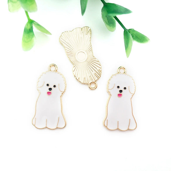 Alloy Cartoon Animal Dripping Oil Keychain Necklace Jewelry Pendant