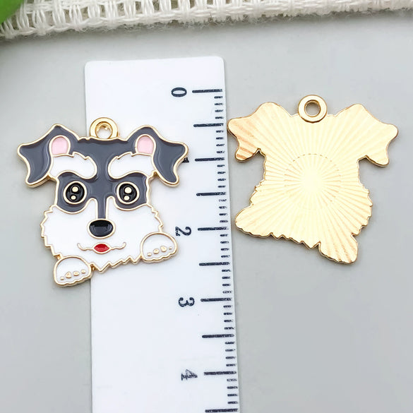 Alloy Cartoon Animal Dripping Oil Keychain Necklace Jewelry Pendant