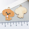 Alloy Cartoon Animal Dripping Oil Keychain Necklace Jewelry Pendant