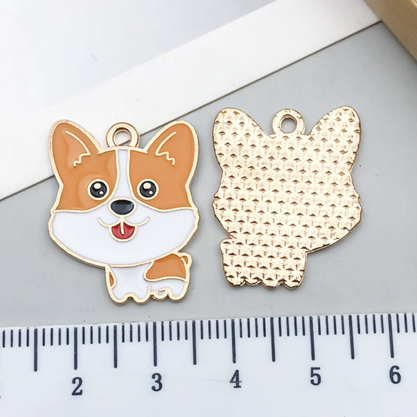 Alloy Cartoon Animal Dripping Oil Keychain Necklace Jewelry Pendant