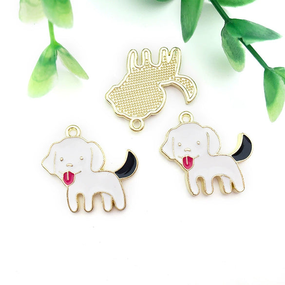 Alloy Cartoon Animal Dripping Oil Keychain Necklace Jewelry Pendant