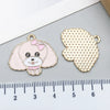Alloy Cartoon Animal Dripping Oil Keychain Necklace Jewelry Pendant