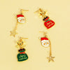 Alloy Cartoon Character Santa Claus Backpack Earrings For Women