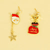 Alloy Cartoon Character Santa Claus Backpack Earrings For Women