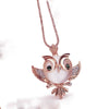 Alloy Cartoon Characters Owl Bird Long Necklace For Women