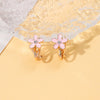 Alloy Cartoon Cute Dripping Oil Animal Flower Women's Ear Clips