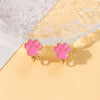 Alloy Cartoon Cute Dripping Oil Animal Flower Women's Ear Clips