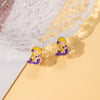 Alloy Cartoon Cute Dripping Oil Animal Flower Women's Ear Clips