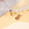 Alloy Cartoon Cute Dripping Oil Animal Flower Women's Ear Clips
