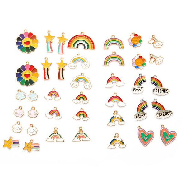 Alloy Cartoon Dripping Oil Handmade Pendant Earrings Jewelry Mobile Phone Shell Accessories Wholesale