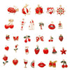 Alloy Cartoon Dripping Oil Handmade Pendant Earrings Jewelry Mobile Phone Shell Accessories Wholesale
