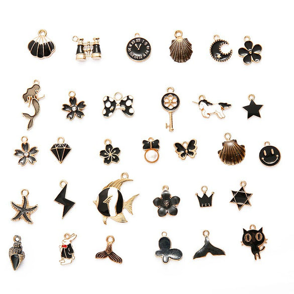 Alloy Cartoon Dripping Oil Handmade Pendant Earrings Jewelry Mobile Phone Shell Accessories Wholesale