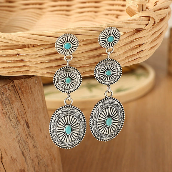 Alloy Cartoon Geometric Pumpkin Flower Earrings Electroplating