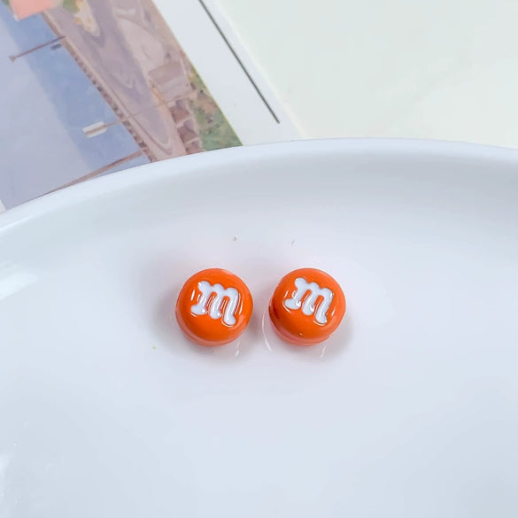 Alloy Cartoon Japanese Letters Baking Paint Hair Accessories And Mobile Phone Chain Decoration