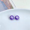 Alloy Cartoon Japanese Letters Baking Paint Hair Accessories And Mobile Phone Chain Decoration