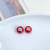 Alloy Cartoon Japanese Letters Baking Paint Hair Accessories And Mobile Phone Chain Decoration