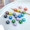 Alloy Cartoon Japanese Letters Baking Paint Hair Accessories And Mobile Phone Chain Decoration