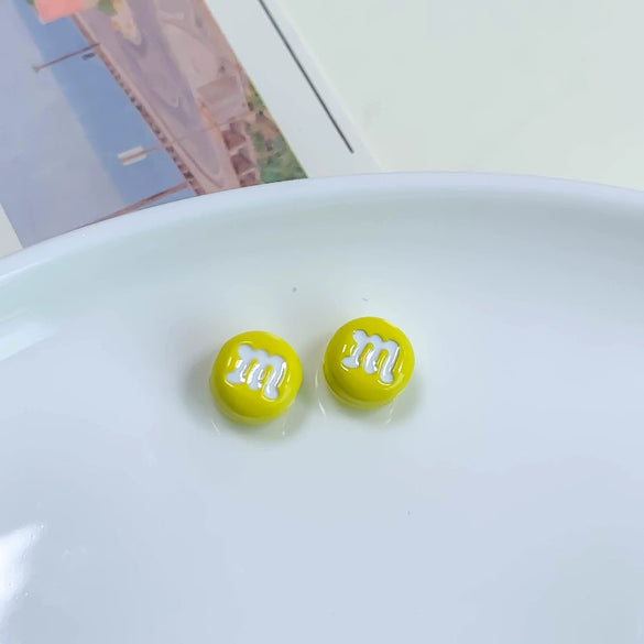 Alloy Cartoon Japanese Letters Baking Paint Hair Accessories And Mobile Phone Chain Decoration