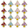 Alloy Cartoon Mushroom Dripping Oil Jewelry Pendant Accessories
