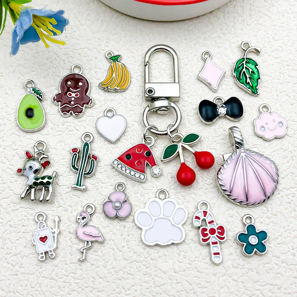 Alloy Cartoon Oil Drop Keychain Pendant Jewelry Accessories