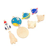 Alloy Cartoon Totem Dripping Oil Style Pendant Necklace Bracelet Earrings Accessories