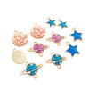 Alloy Cartoon Totem Dripping Oil Style Pendant Necklace Bracelet Earrings Accessories