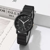 Alloy Case And Silicone Strap Round Student Quartz Watch With Wavy Design Leisure Style