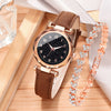 Alloy Case Casual Women's Round Dial Quartz Belt Watch With Imitation Leather Strap