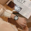 Alloy Case Ordinary Glass Mirror Graffiti Digital Dial Casual Couple Watch