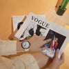 Alloy Case Ordinary Glass Mirror Graffiti Digital Dial Casual Couple Watch