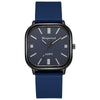 Alloy Case Silicone Strap Square Antique Electronic Quartz Unisex Watch