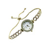Alloy Casual Women's Round Diamond Quartz Watch