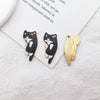 Alloy Cat Dripping Oil Pendant Accessories For Diy Jewelry