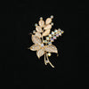 Alloy Cat's Eye Stone Brooch Electroplating Geometric Style Antiglare Unisex Accessories
