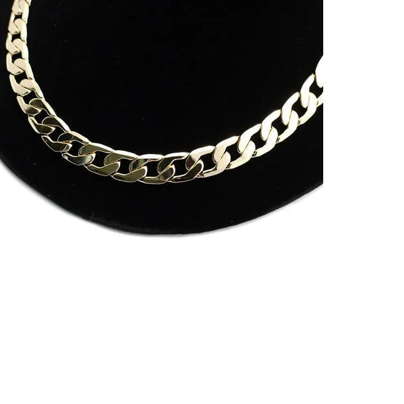 Alloy Chain Hip-Hop Fashion Simple Necklace Wide Long Necklace