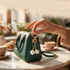 Alloy Cherry Keychain With Modern Art Style Simple Sweet Fashion Pendant For Casual Accessories