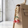 Alloy Cherry Keychain With Modern Art Style Simple Sweet Fashion Pendant For Casual Accessories